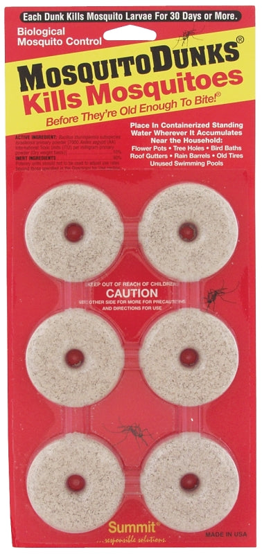 Summit Chemical Co. Insect Mosquito Dunk 6PK 110-12