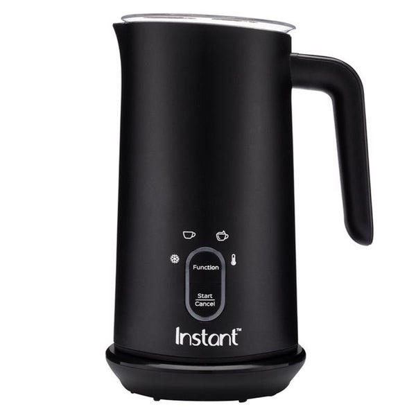Instant Pot Milk Frother, 4-in-1 Electric Milk Steamer, 10oz/295ml Automatic Hot and Cold Foam Maker and Milk Warmer for Latte, Cappuccinos, Macchiato, From the Makers of Instant 500W, Black 140-6001-01