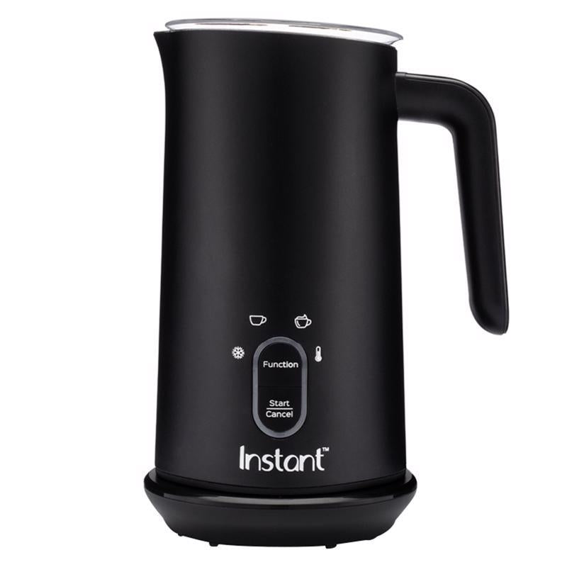 Instant Pot Milk Frother, 4-in-1 Electric Milk Steamer, 10oz/295ml Automatic Hot and Cold Foam Maker and Milk Warmer for Latte, Cappuccinos, Macchiato, From the Makers of Instant 500W, Black