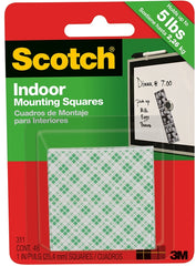 Scotch 111H-SQ-48-DC mounting square, White