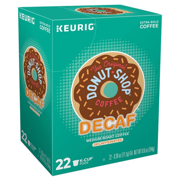 The Original Donut Shop Decaf Keurig Single-Serve K-Cup Pods, Medium Roast Decaffeinated Coffee, 24 Count (Pack of 1) 5000341140