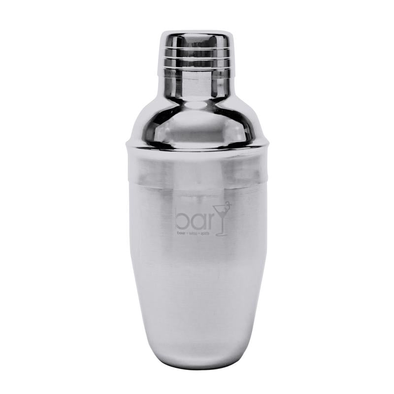 BARY3 COCKTAIL SHAKER- 12 FL. OZ, DISHWASHER SAFE, STAINLESS STEEL COCKTAIL SHAKER SET INCLUDES CONTAINER, LID AND STRAINER, BECOME YOUR OWN BARTENDER! (1)