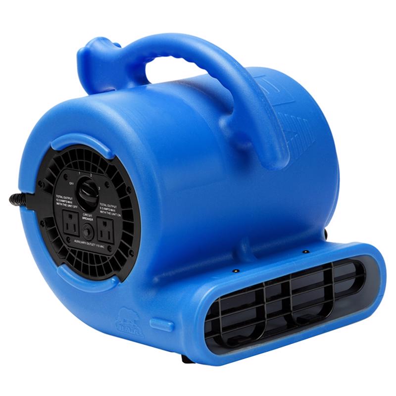 B-Air VP-25 1/4 HP 900 CFM Air Mover for Water Damage Restoration Equipment Carpet Dryer Floor Blower Fan Home and Plumbing Use, Blue