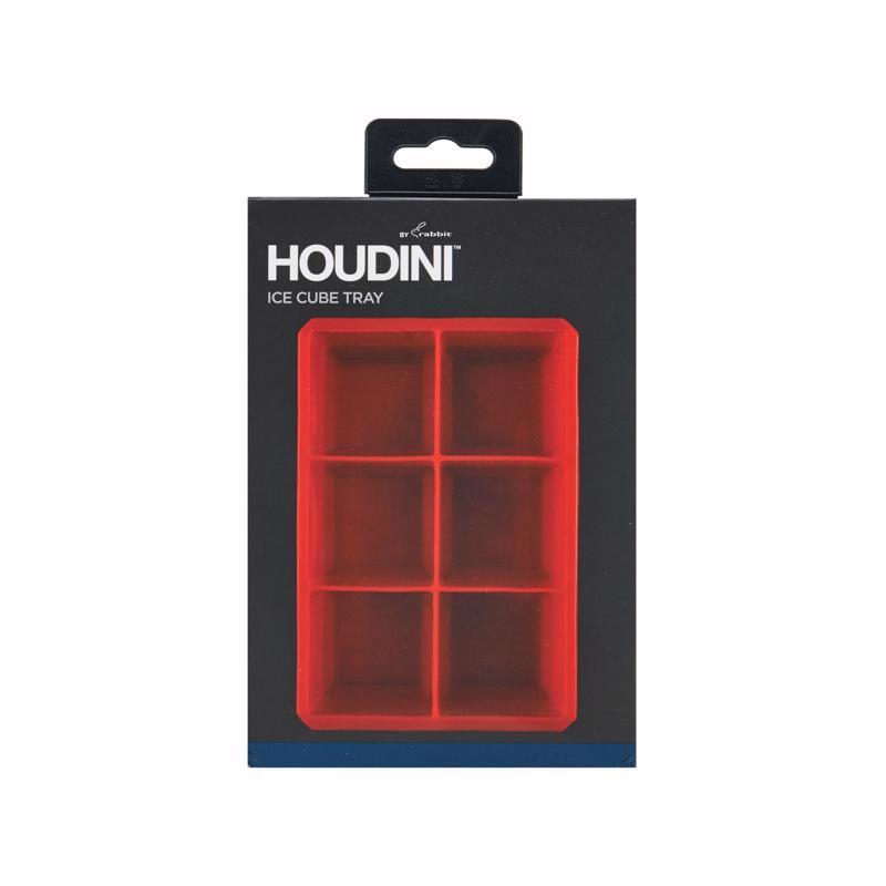 Houdini Easy Release Silicone Large Ice Cube Tray 6Ice Cube Molds