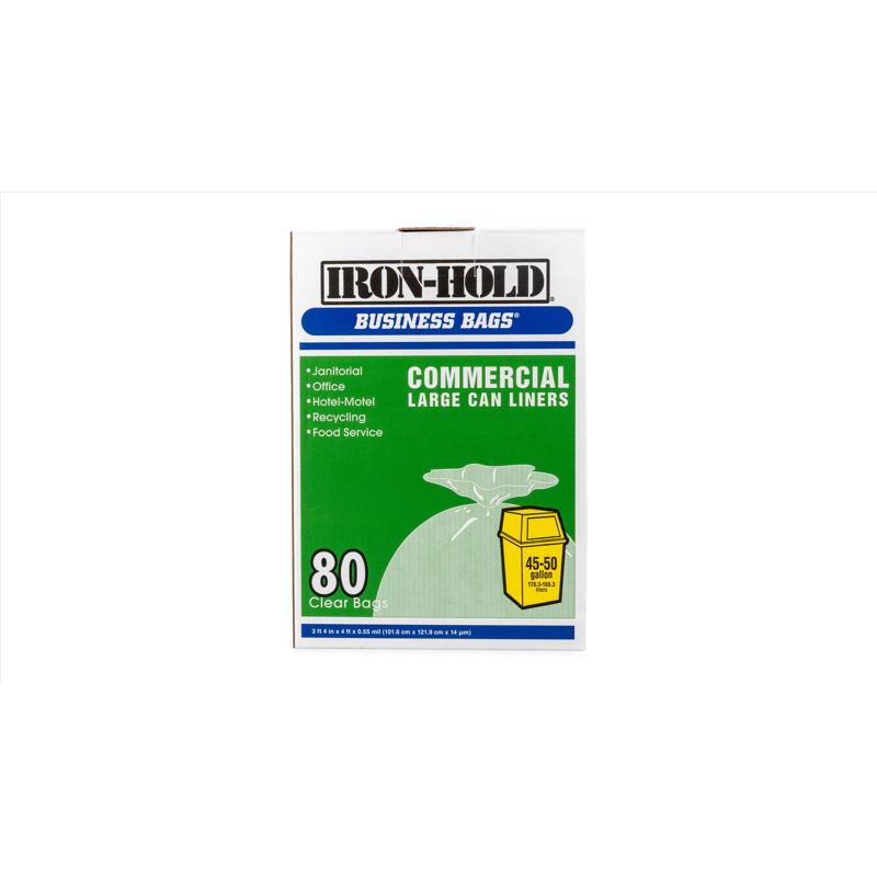 Business Bags Commercial 45-50 gal. Commercial Drum/Can Liners Twist Tie 80 pk