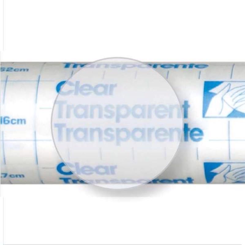 Con-Tact Brand Creative Clear Covering, Versatile and Self-Adhesive Shelf Liner, Semi-Transparent Privacy Film, Protective Clear Vinyl, 18'' x 9', Clear Matte