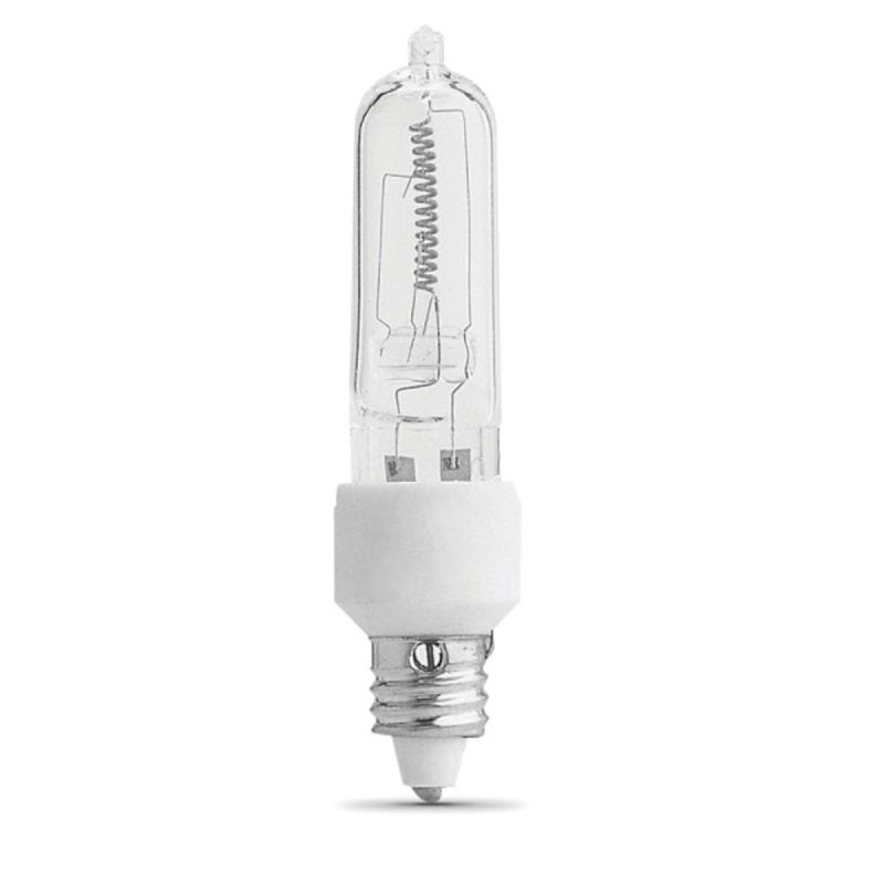 Feit Electric BPQ100/CL/MC Dimmable Halogen Lamp, 100 W, 120 V, T4, 2000 hr