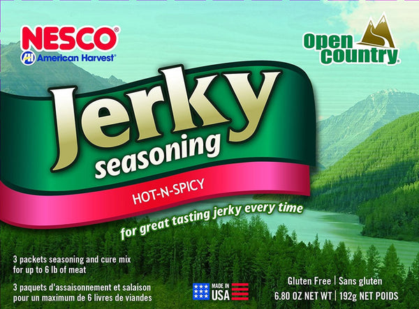 Nesco BJH-3, Jerky Spice Works, Hot-N-Spicy Flavor, 3Count, Green, 6.9 Ounce (Pack of 1), (BJH-6)