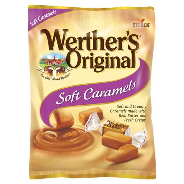 WERTHER'S ORIGINAL SOFT CARAMELS 4.51oz PACKAGE 1037999