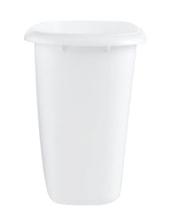 Rubbermaid FG295300WHT 6 Quart White Vanity Wastebaskets (6-Pack)