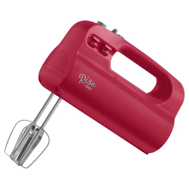 RISE BY DASH Red 5 Speed Hand Mixer