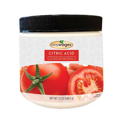 Mrs. Wages Citric Acid, Easy-To-Use, Preserves Taste & Freshness, Safe Canning, Flavor Enhancer, Citric Acid, 12 oz Jar (Pack of 1) WGCC060000