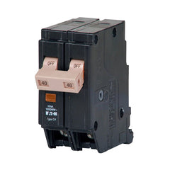 EATON CHF240 Series 40A DP Circ Breaker, Black