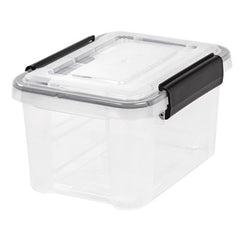 IRIS USA UCB-XS Quart WeatherPro Storage Box, 6.5 Qt - Single, Clear 110341