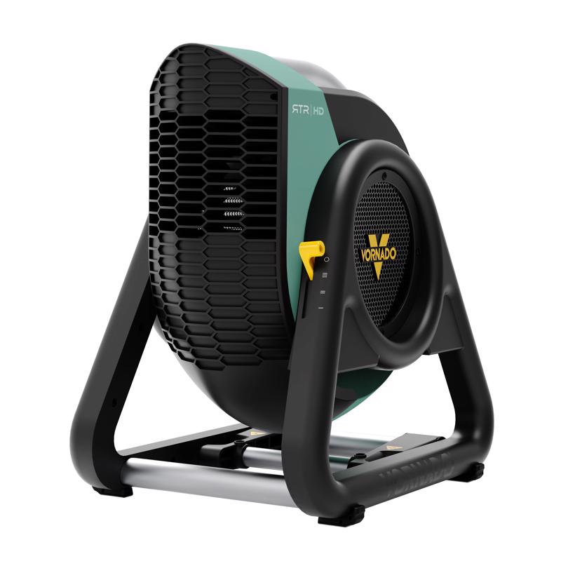 Vornado RTR Heavy Duty Air Circulator, 3-Speed, High Velocity Blower Fan with 270° Tilt, IP54 Motor, 8 ft Cord, High Impact Case, Air Mover for Floor Drying and Ventilation