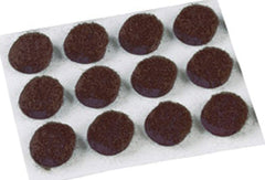 Shepherd Hardware 9958 1/2-Inch Self-Adhesive Felt Furniture Pads, 24-Pack, Brown