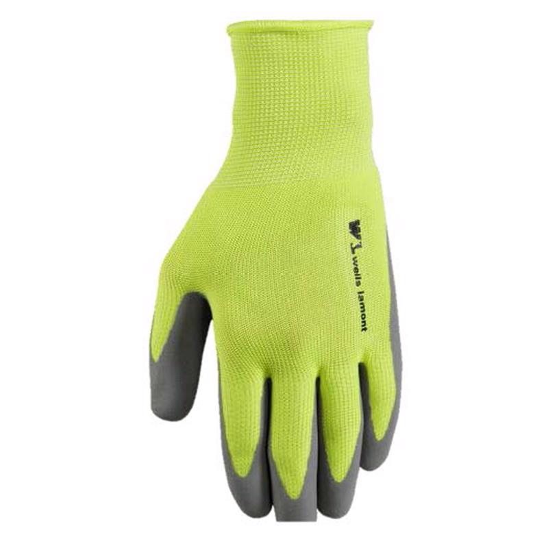 Wells Lamont Men's Foam Latex Coated Grip Work Gloves, Medium 1-Pair (463M), Yellow