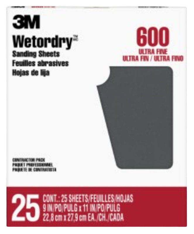 3M 88619NA 99419 Sand Paper, 9" x 11" 99419NA