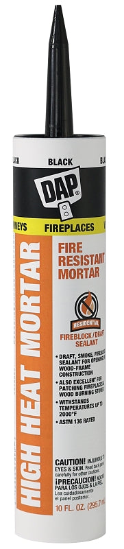 DAP High Heat Fire Resistant Mortar, 10 Oz, Black (7079818854)