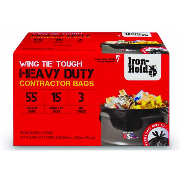 Berry Plastics- Flex Films Contractor Bag 55G 15PK 1652987 (4-Pack)