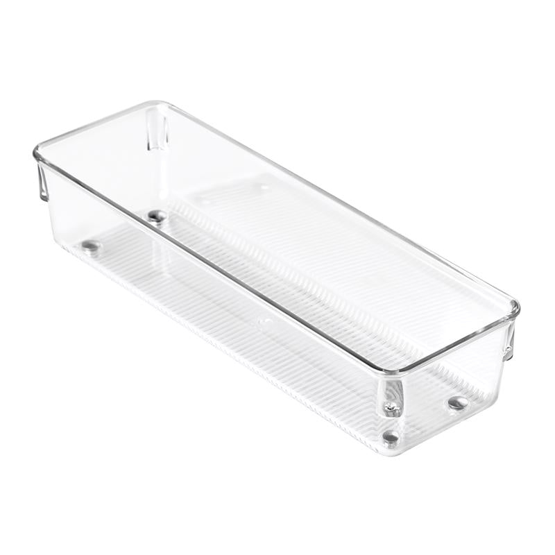 iDesign 6093507 2 x 3 x 9 in. Plastic Kitchen Drawer Organizer Clear