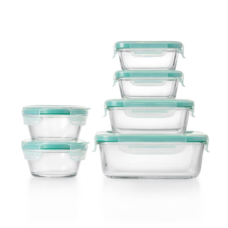 OXO Good Grips Smart Seal Airtight Container 12 Piece Glass Container Set