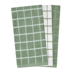 Ritz 82476 Juniper Cotton Kitchen Towels, 3 Pack