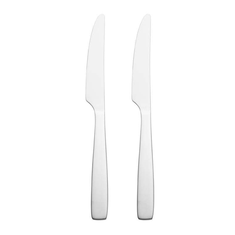 Hampton Forge Silverware Set, Austin Dinner Knives, Set Of 2, Service For 2, 18/0 Stainless Steel, Dishwasher Safe, Flatware Utensils, Cutlery Sets, Knife Sets, Home, Kitchen & Dining(Silver, 2 Piece)