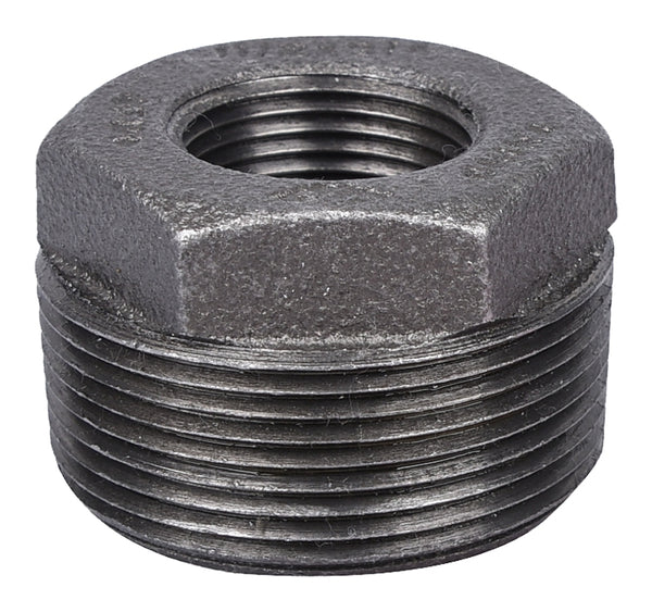 Worldwide Sourcing Prosource B241 40X20 Pipe Bushing, 1-1/2 x 3/4 in, MIP x FIP, Malleable Iron, SCH 40 Schedule, 300 psi Pressure