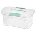 Sterilite 7.125 in. H x 9.75 in. W x 15.25 in. D Stackable Storage Box 18748606 (6-Pack)