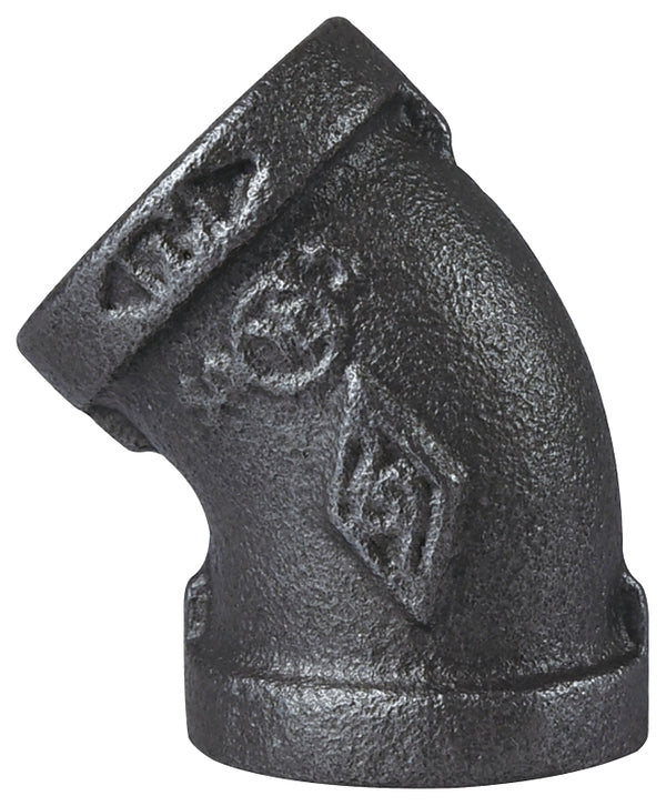 WORLDWIDE SOURCING Elbow 45deg Black 3/4 4-3/4B