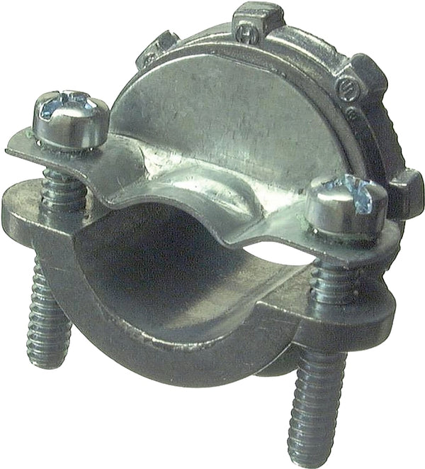 Halex - 3/8 Inch Non Metallic Twin Screw Clamp Connectors - 05103B - 100 Per Pack