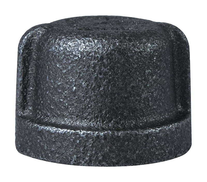 WORLDWIDE SOURCING 18-1/2B 1/2",black 18-1/2b Malleable Iron Cap