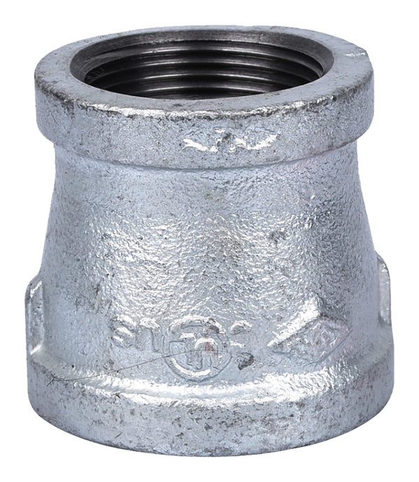Greschlers Coupling Galv 1-1/2x1-1/4 Threaded Malleable Steel 24-11/2X11/4G