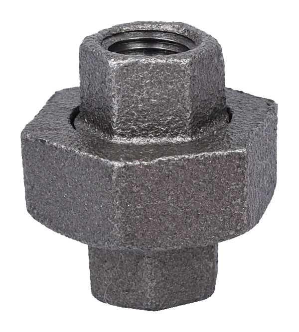 Worldwide Sourcing Prosource B342 8 Pipe Union, 1/4 in, Threaded, Malleable Iron, 40 Schedule, 300 PSI Pressure