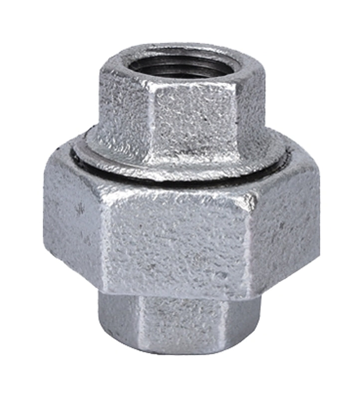 Worldwide Sourcing 1309 Pipe Union, 3/8 in, Threaded, Malleable Iron, 40 Schedule, 300 psi Pressure