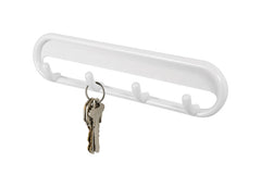 iDesign 15501 adhesive hook rack, White