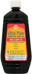 Lamplight ¼ Gallon (32 oz) Ultra-Pure Lamp Oil Red - liquid paraffin oil for indoor use, sootless, smokeless and odorless, emergency kit Red 60012