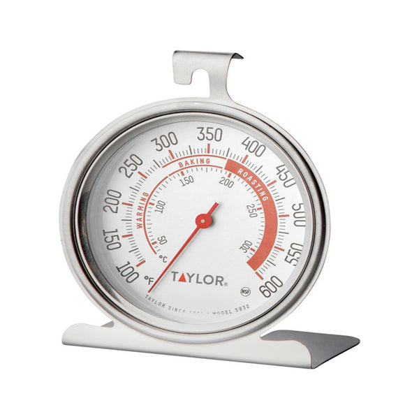 Taylor Precision Products Large Dial Thermometer, Silver 5932