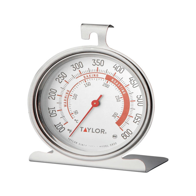 Taylor Precision Products Large Dial Thermometer, Silver