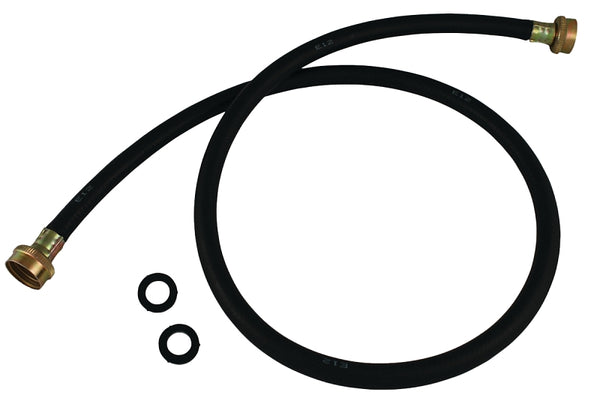 Plumb Pak PP850-8 Washing Machine Hose, 4 Ft, Female, Rubber, 4', Black