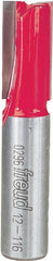 Freud 1/2" (Dia.) Double Flute Straight Bit (Double Grind) 12-116