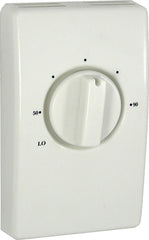 TPI S2022 Single-Pole Thermostat, White, 20 A, 120/240 VAC, Adjustable 50 to 90°F