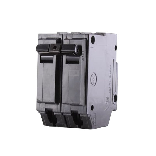 ABB Q-Line THQL2150 Circuit Breaker 50 Amp Double-Pole Breaker 120/240 VAC 10 kAIC Interrupt Rating Thermal Magnetic Plug-On Breaker for Load Centers