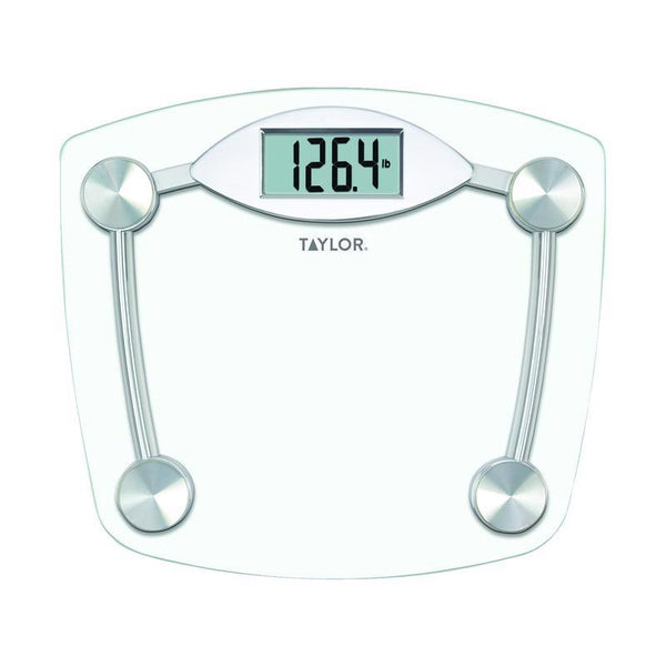 Taylor 75064192 13" X 14.5" High-Tempered Glass Platform With Chrome Accent Base Digital Scale