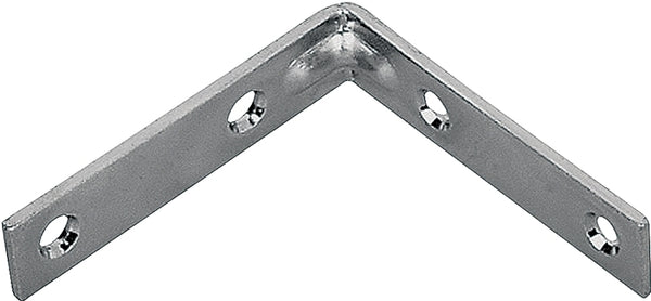 Prosource CB-Z015-013L Corner Brace, 1-1/2 in L x 1/2 in W, Zinc Plated (25-Pack)