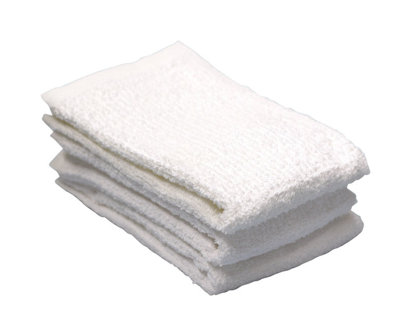 Ritz White Cotton Bar Mop Dish Cloth 3 pk