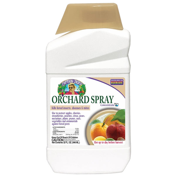 Bonide Captain Jack's Citrus, Fruit & Nut Orchard Spray, 32 oz Concentrate, Multi-Purpose Fungicide, Insecticide and Miticide 2186