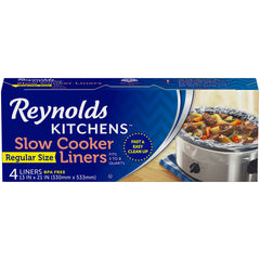 Reynolds Kitchens Premium Slow Cooker Liners, 13x21 Inch, 4 Count G20504