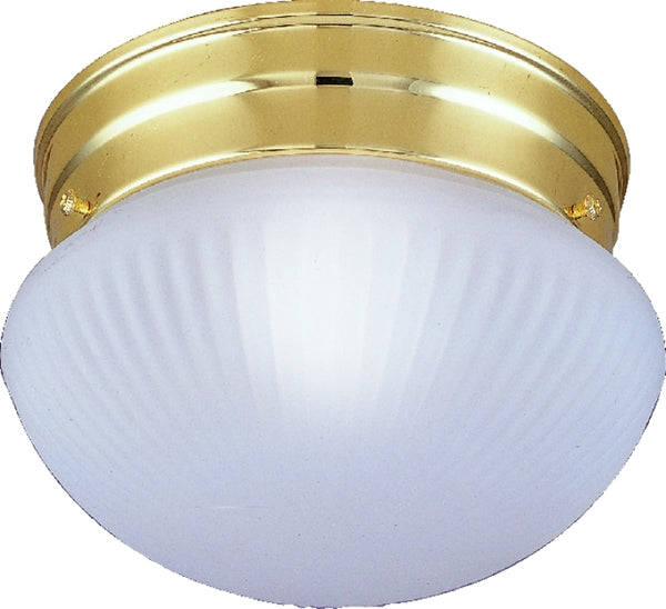 Boston Harbor F13BB01-68623L 6136865 Dimmable Round Ceiling Light Fixture, (1) 60/13 W Medium A19/Cfl Lamp, Polished, Brass